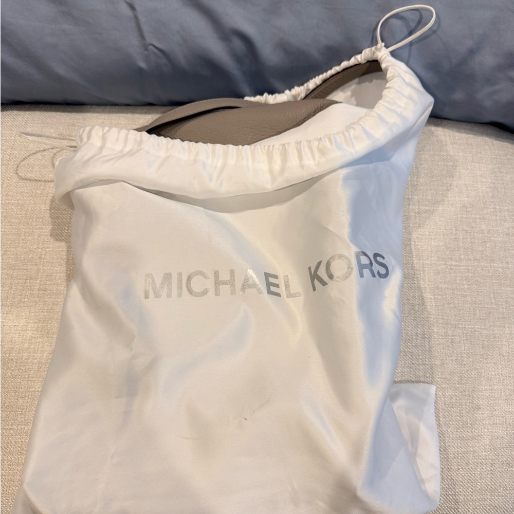 Michael Kors Grey Leather Satchel - Picture 9 of 9